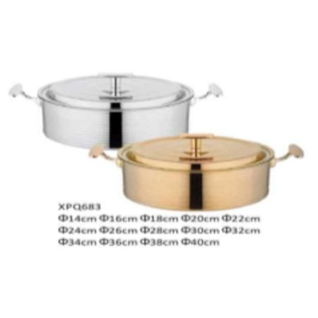 Silver Black Steel Champagne Bucket 43x19cm
