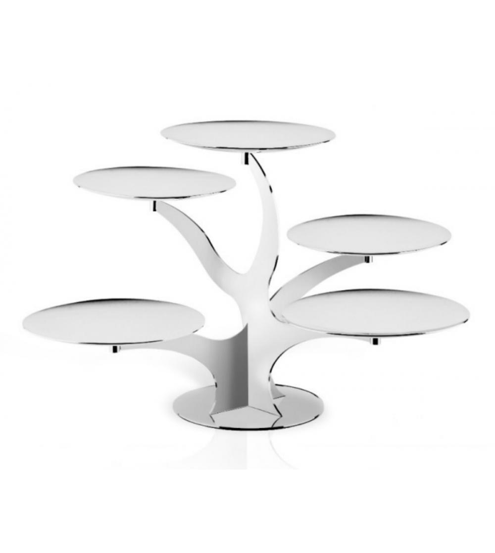 Stand with 5 branches and 5
rounded plates cm 20,5 in
18/10 stainless steel