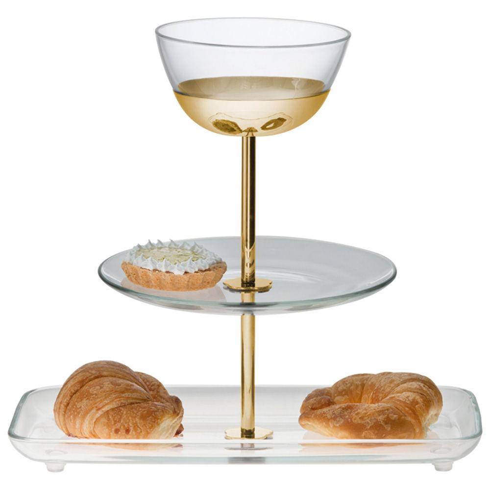 Venezia Triple Glass Candy Stand