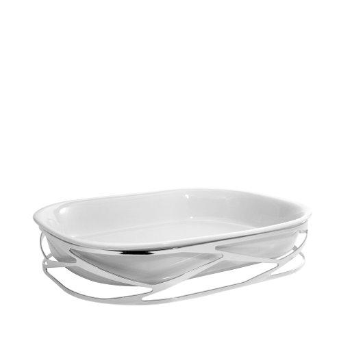 Trama Serving Dish Holder with Porcelain ? 8L
