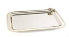Gold Steel Tray -21x16x2cm