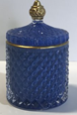 Glass Blue - Gold - 10,5 x 17,5 cm Candle