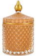 Glass Milky Brown - Gold - 10,5 x 17,5 cm Candle