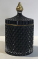 Glass Black - Gold - 10,5 x 17,5 cm Candle