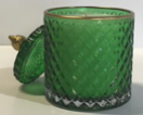 Glass Green - Gold - 10,5 x 17,5 cm Candle