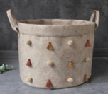 DECORATIVE ROUND ORGANIZER MAXI 20X24 CM