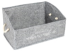 FELT STYLE RECT.SHELF ORGANISER WITH HANDLE MAXI 38X24X21 CM