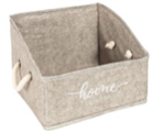 FELT STYLE RECT.SHELF ORGANISER WITH HANDLE MINI 23x22x18 cm
