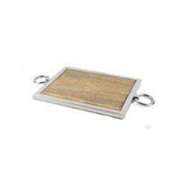 Silver Wood Tray 52x28cm