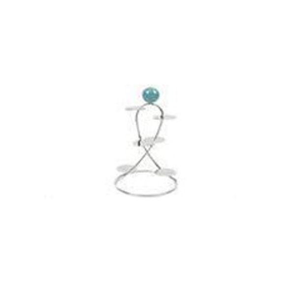 Silver Blue Ball Multi-Decor Stand 20x33cm