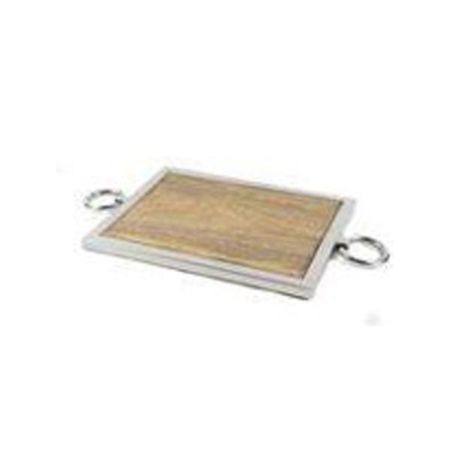 Silver Wood Tray 52x28cm